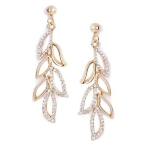 Shining Diva Fashion 18K Stylish Fancy Traditional Gold Plated Drop Earrings for Women – Golden (9850er)