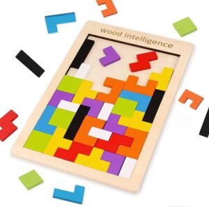 Niwlix Wooden Russian Blocks Puzzles for Kids Adults, Wood Intelligence Kids Toys for 2-5 Years Boy,Wooden Puzzles Brain Teasers Toy Educational Gift for 7-10 Years