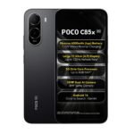 POCO C85x 5G Smartphone, Elite Black, 6.9 Inch Display, 32MP Dual AI Camera, 6300mAh Battery, 64GB Storage, 4GB RAM, Android 16