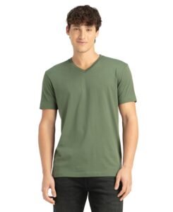 Jockey 2726 Men Super Combed Cotton Rich Solid V Neck Half Sleeve T-Shirt