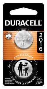 Duracell 3V Lithium Coin Batteries 2016 – 2 Count