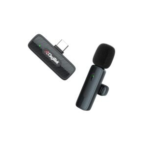 Digitek DWM-006 PRO Wireless Microphone with Type-C Receiver, 4Hr Battery, Plug & Play Mic for Android Smartphones & Type-C Devices, for Voice Recording, Vlogging & Live Streaming