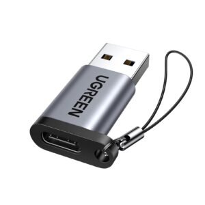UGREEN 10Gbps USB C to USB A Adapter, Fast Charge and Data Transfer Grey