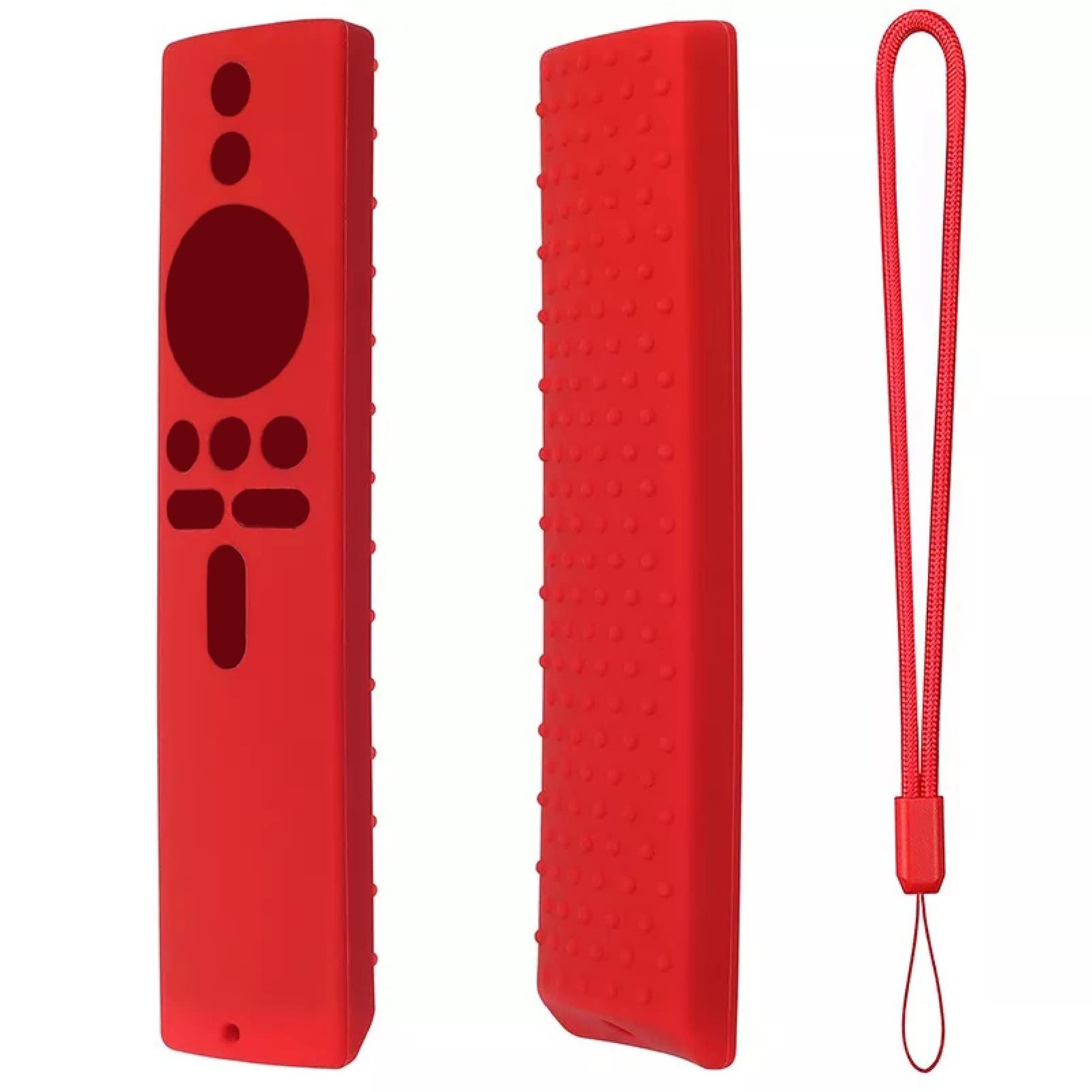 Silicone TV Remote Cover Compatible with Xiaomi Smart LED TV (Red 1, Mi 4X 4A Smart LED TV)