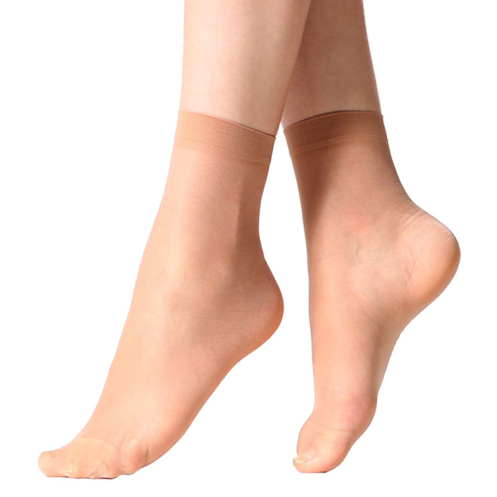 MANZI 12 pairs Nylon Pantyhose Socks Ankle Sheer Hosiery
