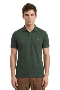 Allen Solly Men’s Polo T‑Shirt | Comfortable Rich Cotton Blend, Band Collar, Regular Fit | Stylish & Premium All Day Wear