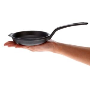 VICTORIA Pre-Seasoned Mini Cast Iron Skillet, 4.7 Inch (12 cm) | Small Frying Pan for Eggs, Brownies, Cookies, Desserts | Naturally Non-Stick, Induction, Gas, Oven, BBQ Safe