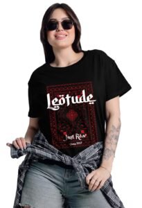 LEOTUDE Women’s Short Sleeve with Round Neck, Oversized Longline Drop