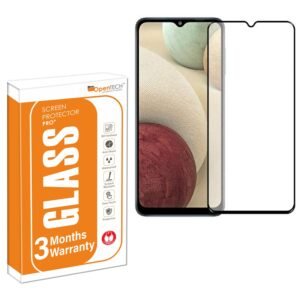 OpenTech® Military-Grade Tempered Glass Screen Protector Compatible for Samsung Galaxy M04 / A04 / A03 / A04s / A03s / A04 Core / A03 Core / A04e / F04 with Edge to Edge Coverage and Easy Installation kit