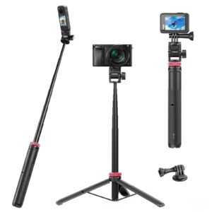 ULANZI MT-71 59″ Tripod Selfie Stick & Vlog Handle for DJI Pocket/Insta360