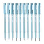 Hauser Germany XO Jumbo Gel Pen Box Pack | Water Proof Ink For Smooth Flow System | Comfortable Grip With Smudge Free Writing | Smooth, Sturdy & Refillable Pen | Blue Ink, Pack of 10 Pens
