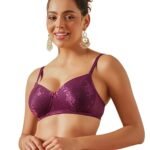 Clovia Women’s Lace Lightly Padded Wire Free Everyday Bra