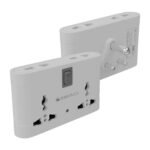 Zebronics Power Extension Socket, 1500 Watts, 6 Amps, 4x High Quality Universal Socket, LED Indicator, On/Off Switch, Compact & Durable Design, for Office and Home Appliances (Power Plug 42)