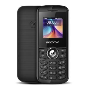 Motorola A100 Keypad Mobile Phone with 2 Years Replacement Warranty, Long Battery Backup, Loud Speaker, Wireless FM Radio, Torch, Durable Feature Phone (Black)