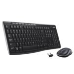 Logitech MK270r Wireless Keyboard and Mouse Combo for Windows, 2.4 GHz Wireless, Spill-Resistant Design, 8 Multimedia & Shortcut Keys, 3-Year Battery Life, PC/Laptop Black