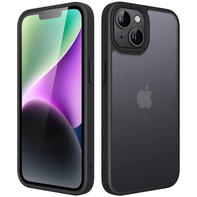 JETech Matte Case for iPhone 14, Black