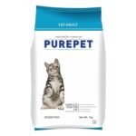 Purepet Adult Dry Cat Food 1kg | Ocean Fish Flavour | Hairball Protection | Heart Care with Taurine | Skin & Coat Health