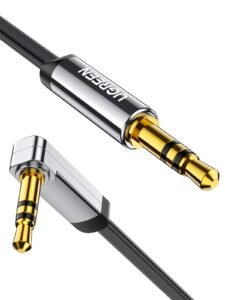 UGREEN 3.5mm Audio Cable 2M, Stereo Aux Cord, 90 Degree Right Angle