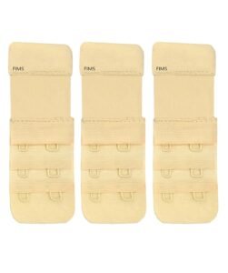 FIMS – Fashion is my style Bra Hook Extender-2 Hook-3 Eye(Extra Elastic)Save Your Bra Band Length-Bra Extensions-Bra Extender Hook-Bra Hook And Eye Bra Combo For Women