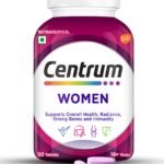 Centrum Women -Multivitamin Tablet for Women|With 23 Vital Nutrients including Zinc,Magnesium,Vitamin B,C,D, Calcium for Energy, Immunity,Radiance,Strong Bones and Overall Health|Veg – 50 tablets