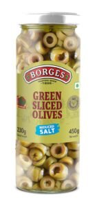 Borges Green Sliced Olives, 450g