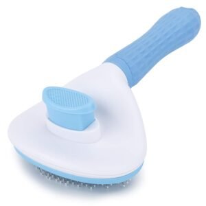 Depets Self Cleaning Slicker Brush, Pet Grooming Shedding Brush for Dogs and Cats – Easy to Remove Loose Undercoat, Pet Massaging Tool Suitable for Pets with Long or Short Hair Color May Vary