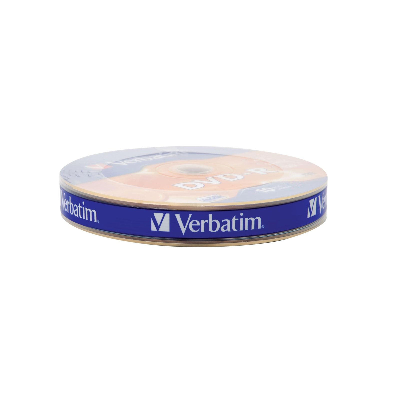 ‘VERBATIM DVD-R 4,7GB 16x 10 Pack Spindle Wrap Silver 43729