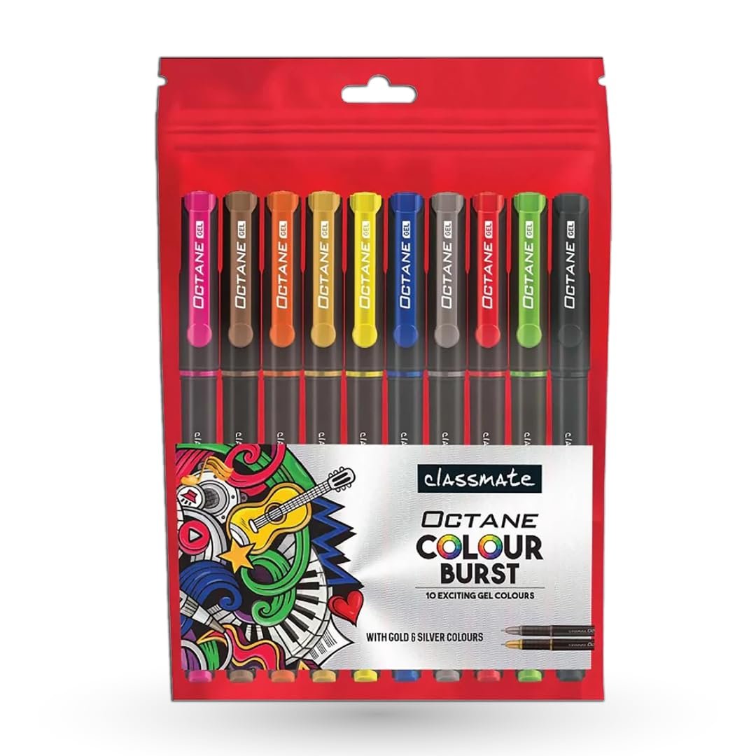 Classmate Octane Colour Burst – Count of 10 (assorted)