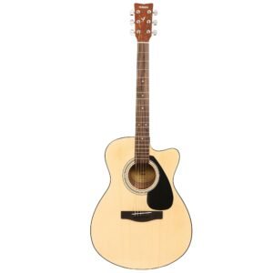 Yamaha FS80C Acoustic Guitar – 6-String, Stainless Steel, Natural Finish, Concert Body with Cutaway Design, Rich Tone, Comfortable Playability, Durable Build, Ideal for Practice & Performance