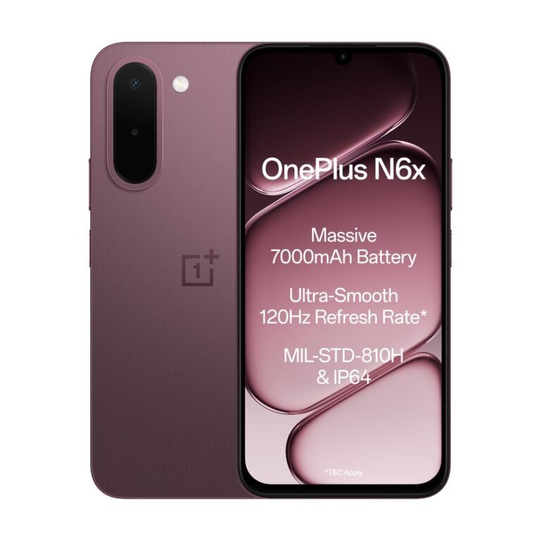 OnePlus N6x | 4GB+128GB | Burgundy Red | 7000mAh Battery | Power for Days | 48-Months Smoothness | Smooth 120Hz Display | Largest 5300mm2 Cooling System | Military-Grade Durability