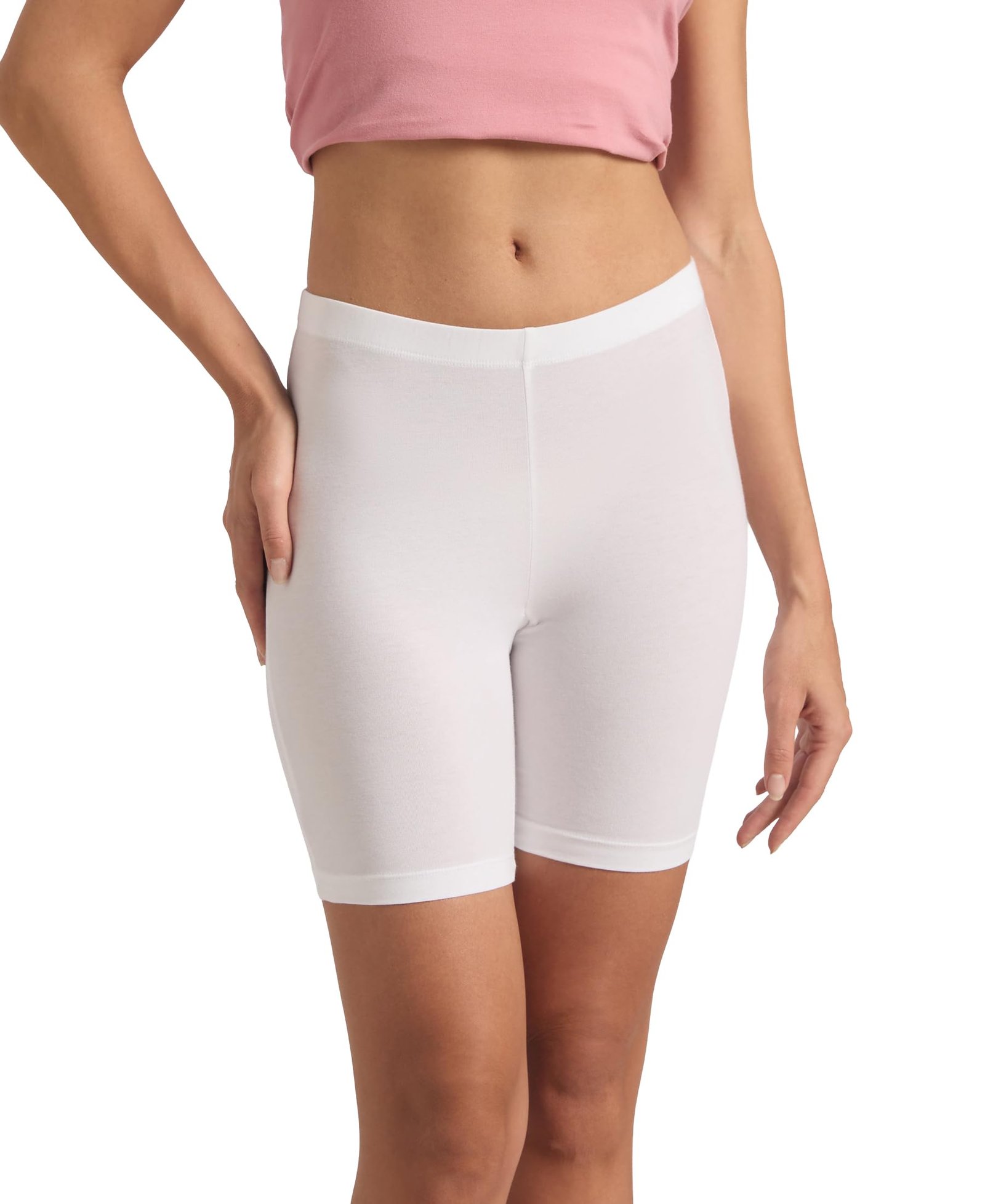 Jockey 1529 Women High Coverage Super Combed Cotton Elastane Shorties