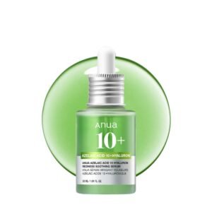 Anua Azelaic Acid 10 Hyaluron Redness Soothing Serum with Cica Soothes & Calms Acne-Prone Skin