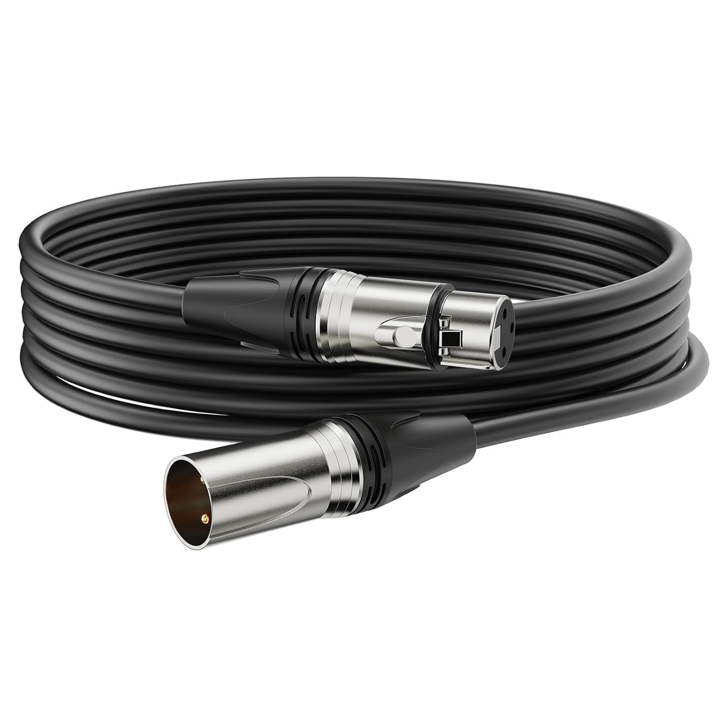 SeCro Premier Series (3 Pin) Microphone Cable – XLR Male to Female Mic Cable – 100% Pure Oxygen-Free Copper Wire – Premium Professional Grade (2 Meter)