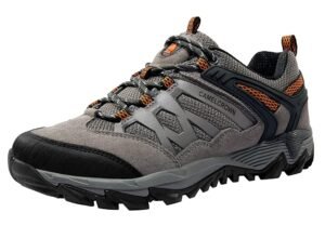 CAMEL CROWN Hiking Shoes Men Breathable Non-Slip Sneakers Lightweight Low Top for Outdoor Trailing Trekking Walking