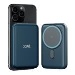 boAt EnergyShroom PB331 (Magsafe) 10000mAh Magnetic Wireless Powerbank, 15W Wireless & 22.5W Wired Charging for (iPhone 16, 15, 14, 13 & 12, Android & Other Qi Enabled Devices)(Deep Blue)