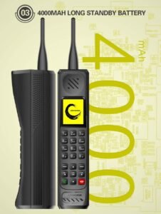 Kechaoda Plastic Winsome 888 Triple SIM Retro Style Standby Mobile Phone (Black)