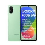 Samsung Galaxy F70e 5G (Limelight Green, 128 GB) (6 GB RAM) | 6000 mAh Battery | Dimensity 6300 | Octa Core Processor | 6.74″ PLS LCD Display |