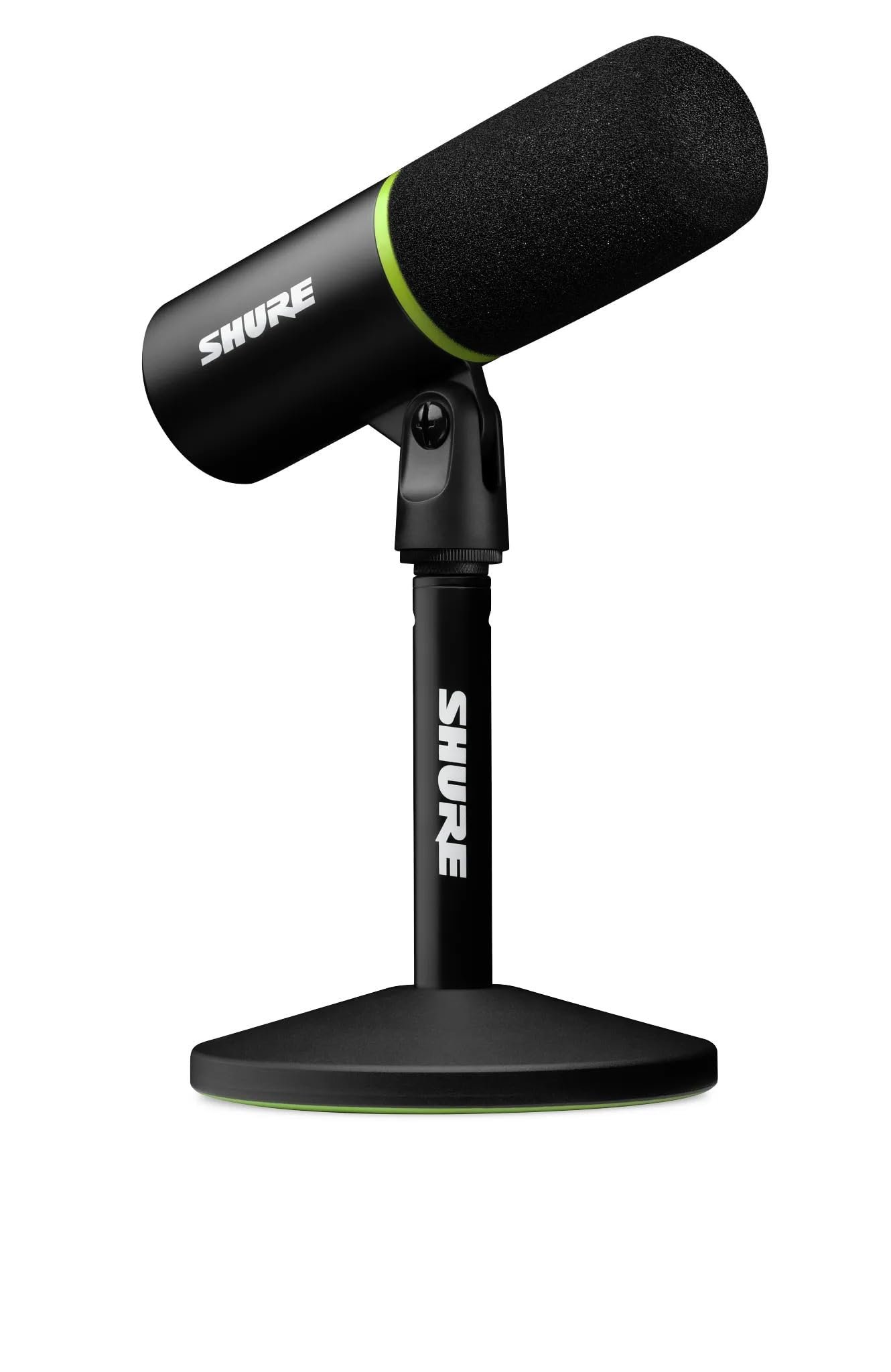 Shure MV6 Gaming Microphone, Dynamic USB PC Mic for Gaming & Streaming – Desktop Stand, Background Noise Cancellation, Tap-to-Mute & 3.5mm Output for Real-Time Headphone Monitoring