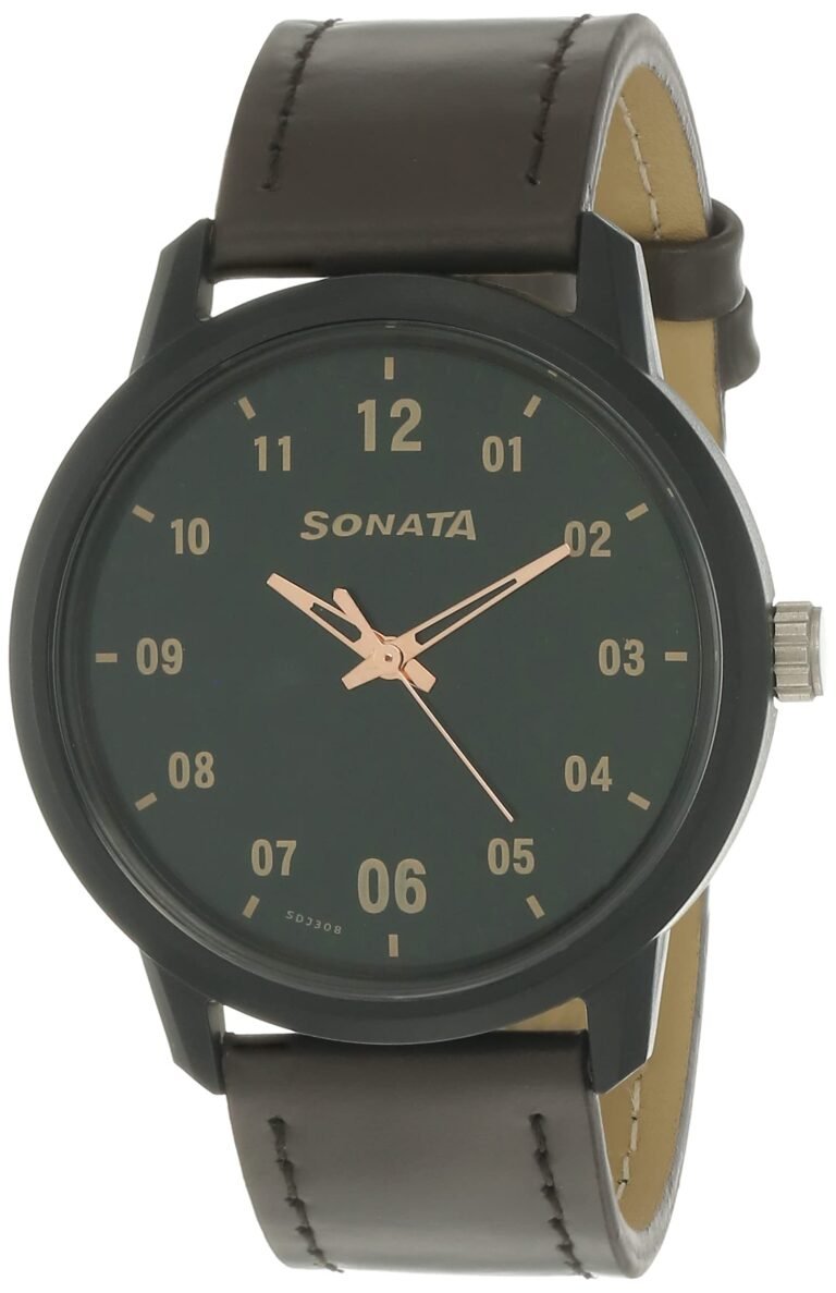 Sonata Volt+ Analog Green Dial Men’s Watch NM77085PL02/NN77085PL02W
