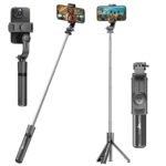 S1 67cm Selfie Stick Tripod, 3-in-1 Multifunctional Design with Detachable Wireless Remote, Portable & Lightweight Phone Tripod for Vlogging, Photography, iPhone & Android Smartphones