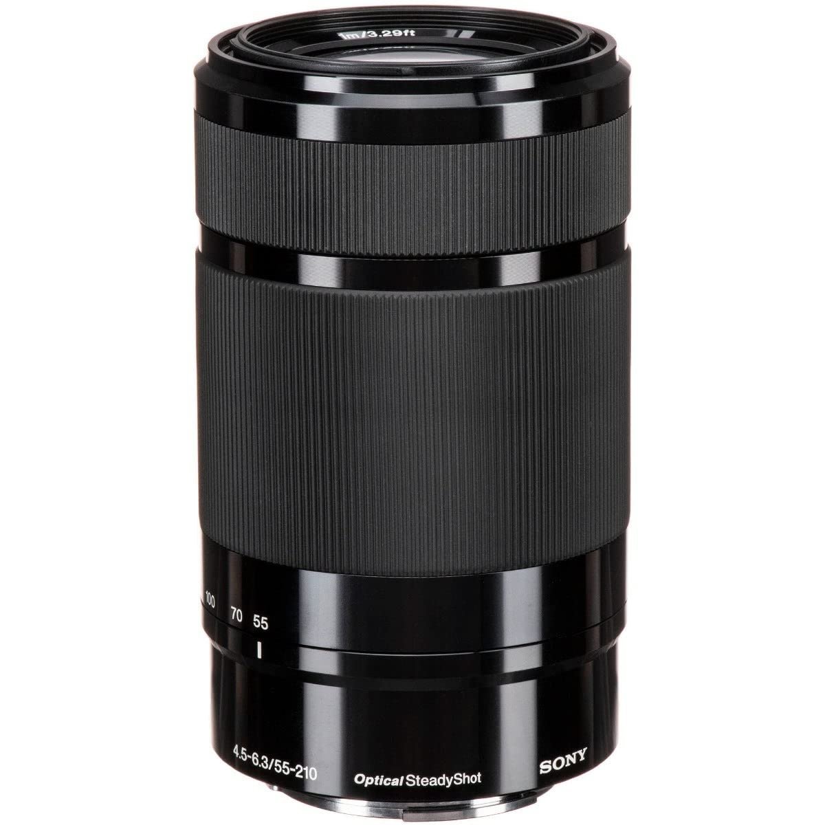 Sony E Mount E 55 210mm F4.5 6.3 OSS APS-C Lens (SEL55210) | Telephoto Zoom | Nature & Sports Photography, Black