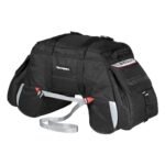 ViaTerra Claw 72L Motorcycle Tail Bag with Rain Cover (Black)