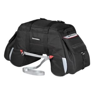 ViaTerra Claw 72L Motorcycle Tail Bag with Rain Cover (Black)
