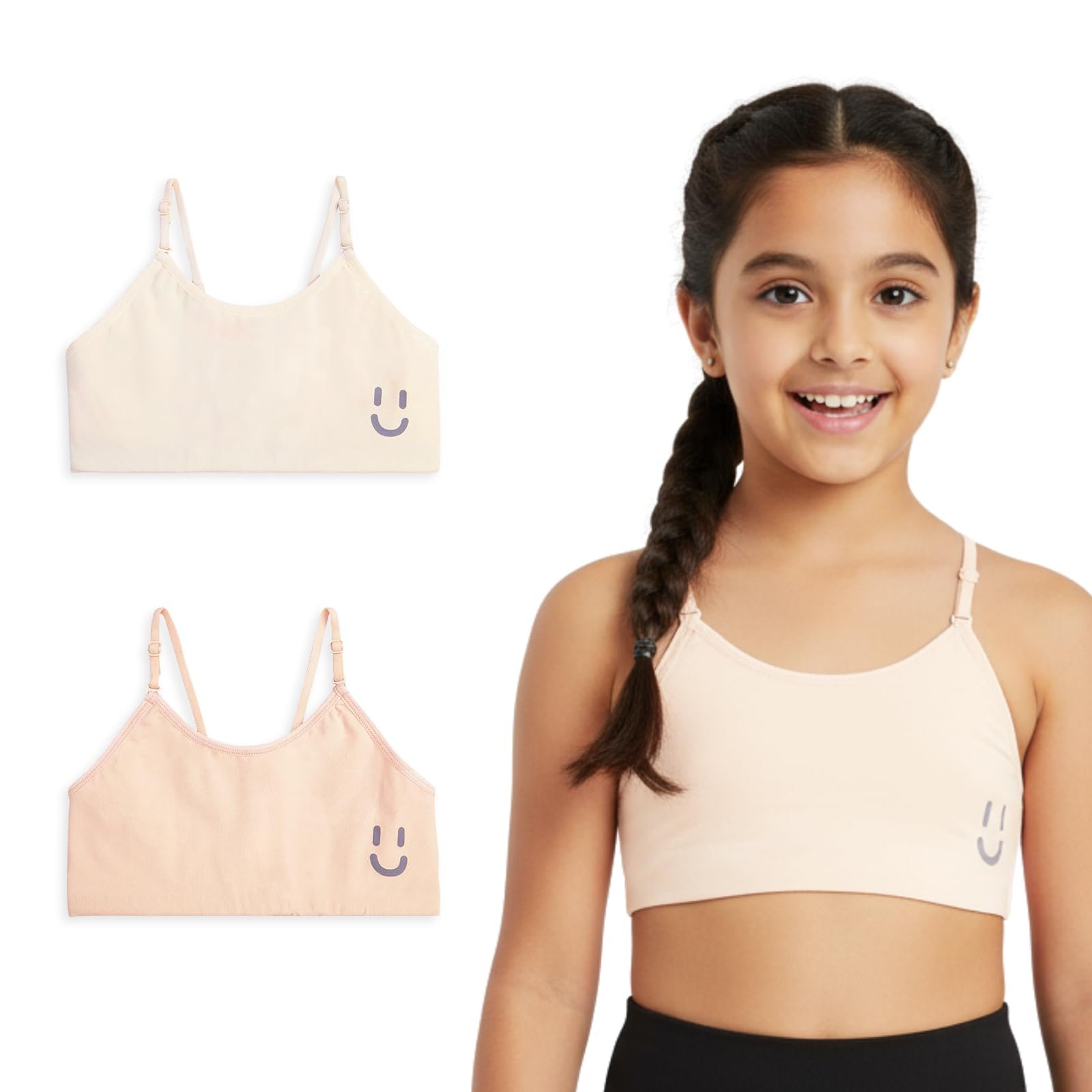 YouGotPlanB Cotton Training Bra for Pre-Teen Girls | Ages 8-16 Years | Non-Padded | Full Coverage | Breathable | Best First Bra