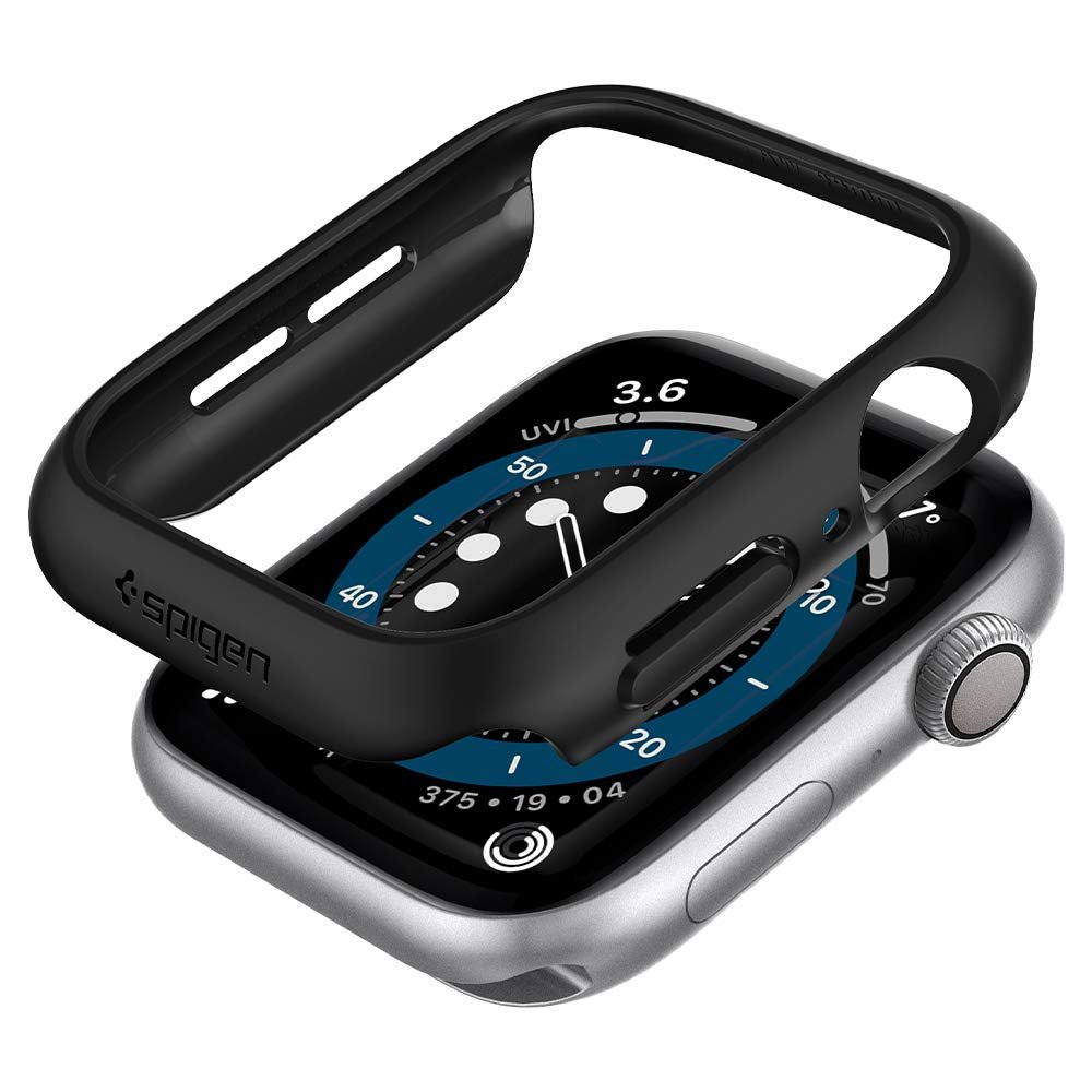 Spigen Thin Fit Case Cover for Apple Watch 44mm, Black