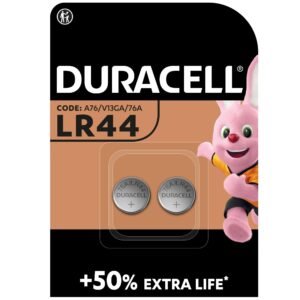 Duracell Specialty Type LR44 Alkaline Coin Camera Battery – Pack of 2