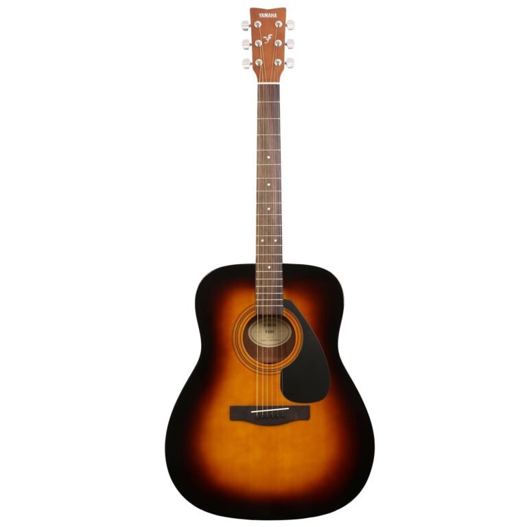 Yamaha F280 Acoustic Guitar – 6-String, Tonewood Body, Tobacco Brown Sunburst Finish, Dreadnought Design, Rich and Balanced Sound, Durable Build, Comfortable Playability for All Musicians