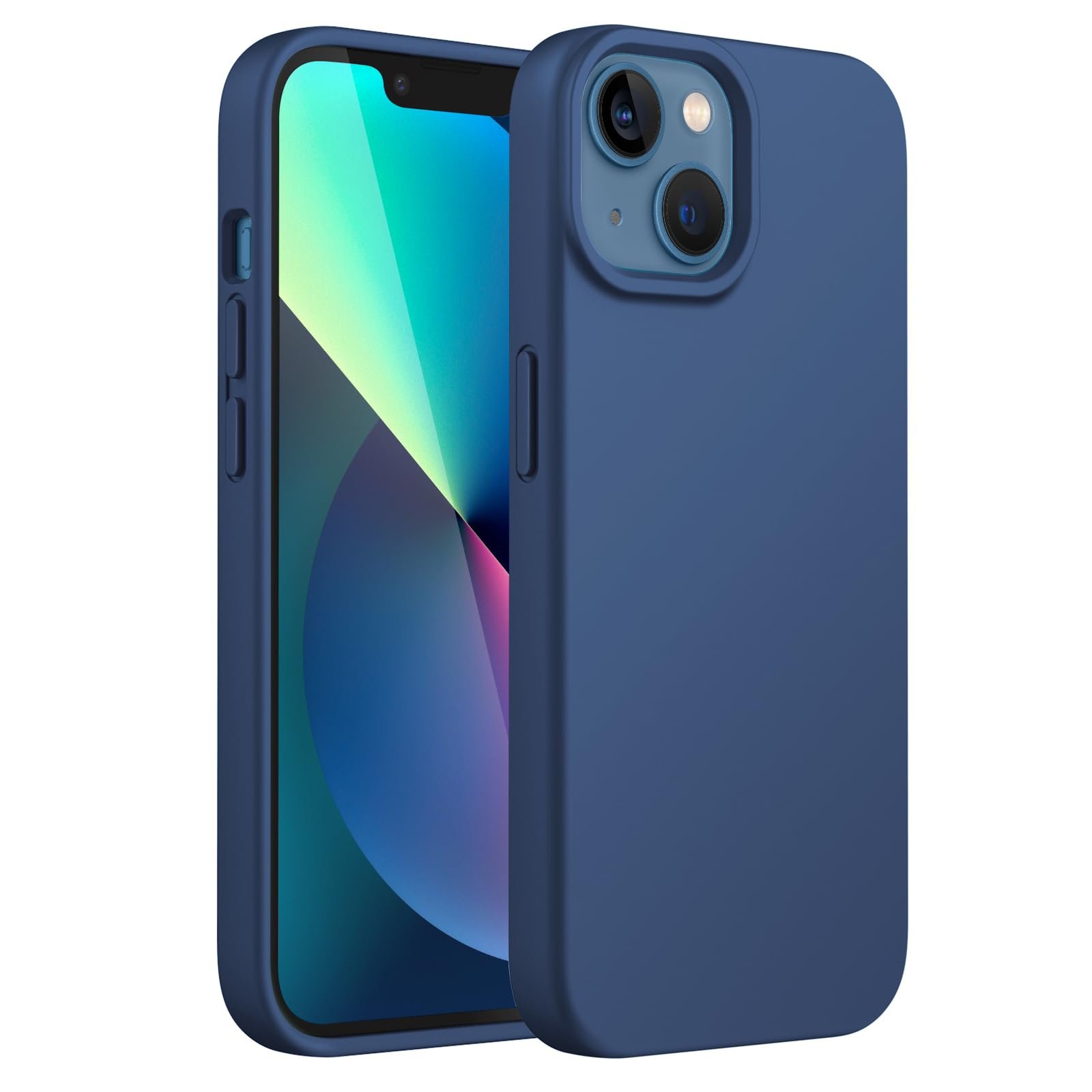 JETech Silicone Case for iPhone 13 mini, Cobalt Blue