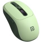 Portronics Toad 9 Wireless Bluetooth Mouse with Dual Wireless (BT + 2.4 GHz), Smart LED Display, Rechargeable Battery, Forward & Back Button, Multi-Device Pair, Upto 4800 Dpi Sensitivity(Green)