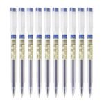 FLAIR Glass Gel Pen Wallet Pack | Tip Size 0.6 mm | Water Proof Ink For Smooth Flow System | Low-Viscosity Ink For Smudge Free Writing | Blue ink, Pack of 10